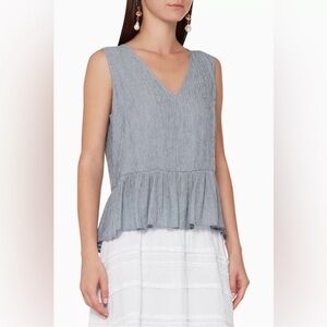 Club Monaco Bow Back Peplum Top - Size S - NWT